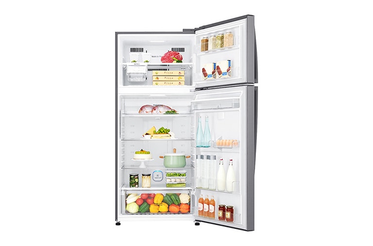 LG STAINLESS STEEL VCM TOP FREEZER WITH DISPENSER, GR-F832HLHU, thumbnail 2