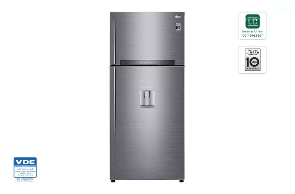 LG STAINLESS STEEL VCM TOP FREEZER WITH DISPENSER, GR-F832HLHU