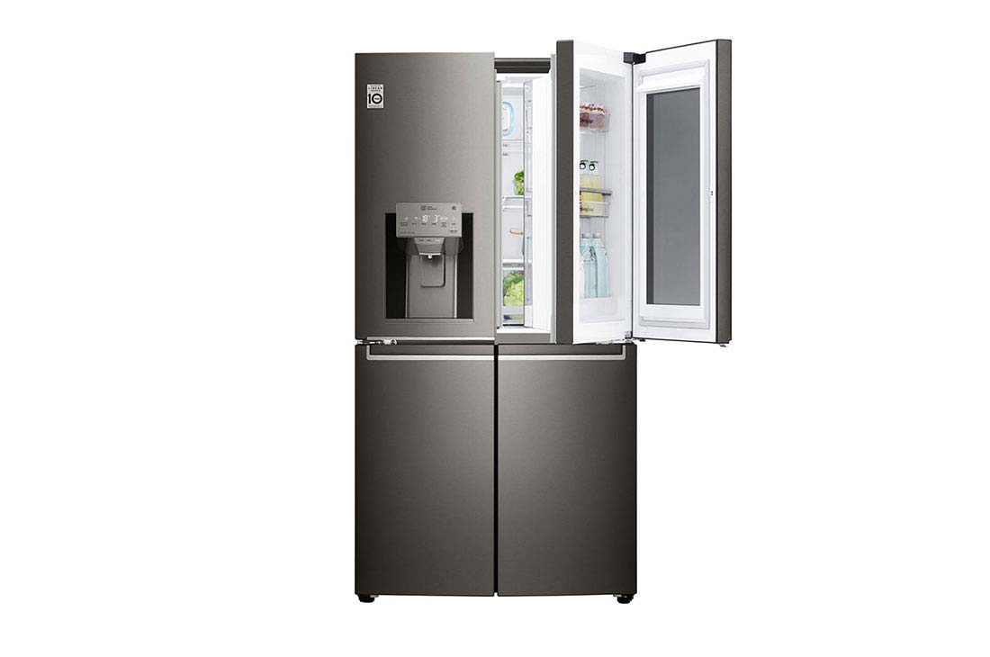 4 Door Refrigerator, InstaView™ Door-in-Door®, Black Stainless Steel, Hygiene FRESH+™, ThinQ
