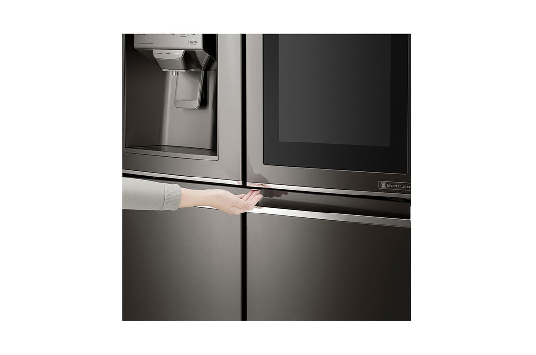 LG 4 Door Refrigerator, InstaView™ Door-in-Door®, Black Stainless Steel, Hygiene FRESH+™, ThinQ, GR-X39FTKHL, thumbnail 5