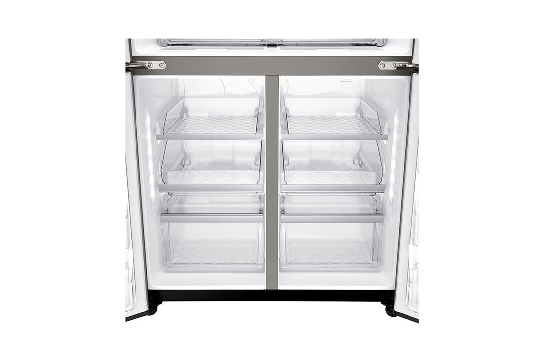 LG 4 Door Refrigerator, InstaView™ Door-in-Door®, Black Stainless Steel, Hygiene FRESH+™, ThinQ, GR-X39FTKHL, thumbnail 12