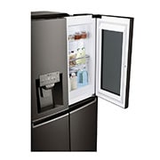 LG 4 Door Refrigerator, InstaView™ Door-in-Door®, Black Stainless Steel, Hygiene FRESH+™, ThinQ, GR-X39FTKHL, thumbnail 4