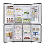 LG 4 Door Refrigerator, InstaView™ Door-in-Door®, Black Stainless Steel, Hygiene FRESH+™, ThinQ, GR-X39FTKHL, thumbnail 8