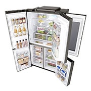 LG 4 Door Refrigerator, InstaView™ Door-in-Door®, Black Stainless Steel, Hygiene FRESH+™, ThinQ, GR-X39FTKHL, thumbnail 13