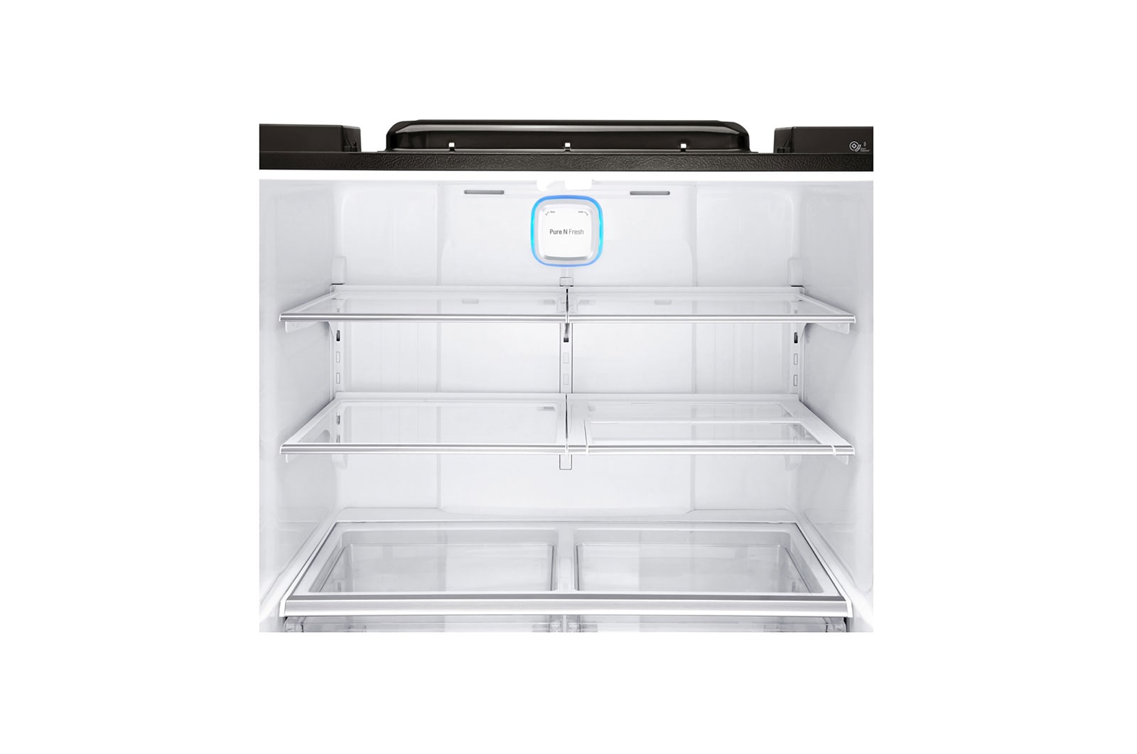 LG 4 Door Refrigerator, InstaView™ Door-in-Door®, Black Stainless Steel, Hygiene FRESH+™, ThinQ, GR-X39FTKHL