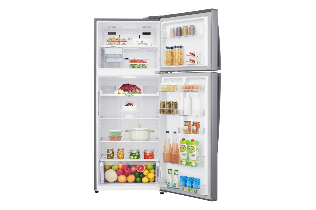 LG Top Mount Freezer, Platinum Silver, Inverter Linear Compressor, DoorCooling<sup>+</sup>™, Multi Air Flow, GR-C619HLCN, thumbnail 2
