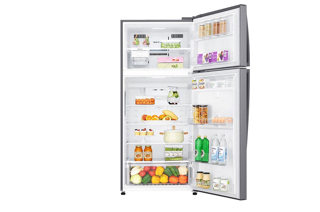 LG Top Mount Freezer, Platinum Silver, Inverter Linear Compressor, DoorCooling<sup>+</sup>™, HygieneFresh+™, GN-C732HLCU, thumbnail 2