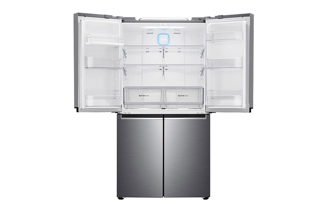 LG 4 Door Refrigerator, Inverter Linear Compressor, Smart Storage System, Hygiene Fresh+™, GR-B34FTLHL, thumbnail 3