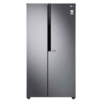 Side by Side Refrigerator, Dark Graphite, Inverter Linear Compressor, Mega Capacity, Smart Diagnosis™1