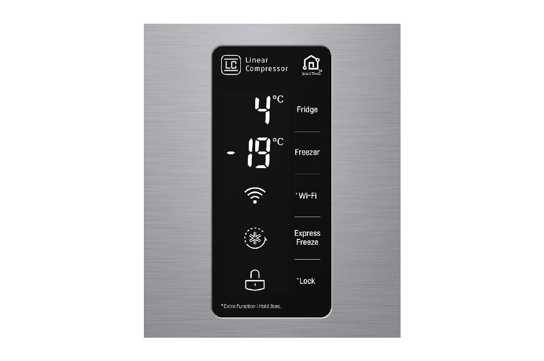 LG Side by Side Refrigerator, Platinum Silver, Inverter Linear Compressor, Mega Capacity, Smart Diagnosis™, GR-B257SLLV, thumbnail 9