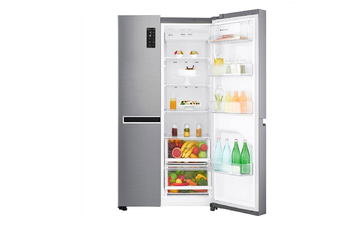 LG Side by Side Refrigerator, Platinum Silver, Inverter Linear Compressor, Mega Capacity, Smart Diagnosis™, GR-B257SLLV, thumbnail 12