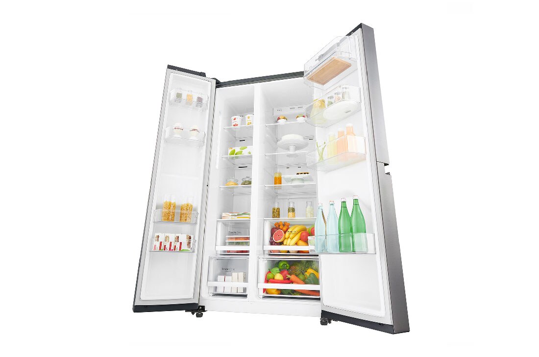 LG Side by Side Refrigerator, Platinum Silver, Inverter Linear Compressor, Mega Capacity, Smart Diagnosis™, GR-B257SLLV, thumbnail 11