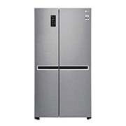 LG Side by Side Refrigerator, Platinum Silver, Inverter Linear Compressor, Mega Capacity, Smart Diagnosis™, GR-B257SLLV, thumbnail 1