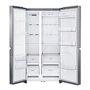 LG Side by Side Refrigerator, Platinum Silver, Inverter Linear Compressor, Mega Capacity, Smart Diagnosis™, GR-B257SLLV, thumbnail 3