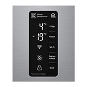 LG Side by Side Refrigerator, Platinum Silver, Inverter Linear Compressor, Mega Capacity, Smart Diagnosis™, GR-B257SLLV, thumbnail 9