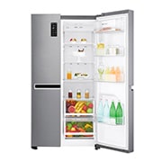 LG Side by Side Refrigerator, Platinum Silver, Inverter Linear Compressor, Mega Capacity, Smart Diagnosis™, GR-B257SLLV, thumbnail 12