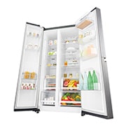 LG Side by Side Refrigerator, Platinum Silver, Inverter Linear Compressor, Mega Capacity, Smart Diagnosis™, GR-B257SLLV, thumbnail 11