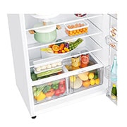 LG Top Mount Freezer, Super White, Inverter Linear Compressor, DoorCooling<sup>+</sup>™, Multi Air Flow, GR-C362RQBN, thumbnail 7