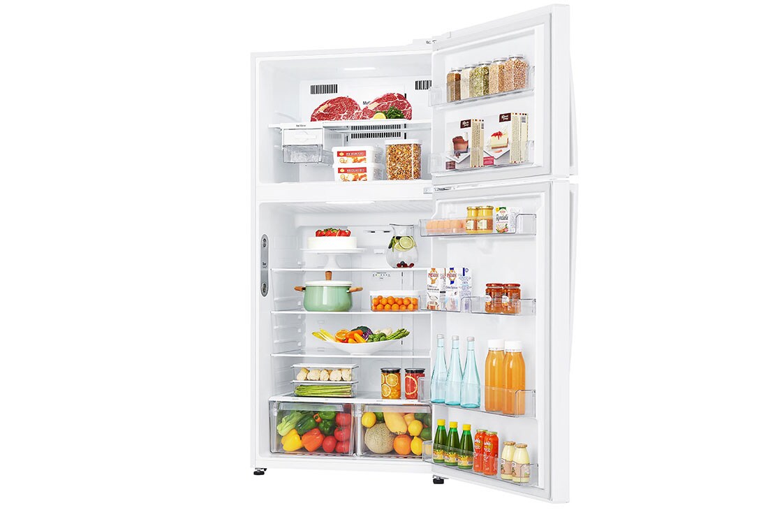 LG Top Mount Freezer, Super White, Inverter Linear Compressor, DoorCooling<sup>+</sup>™, Fresh 0 Zone, GR-C312SQBN, thumbnail 10