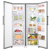 LG One Door Fridge, Inverter Linear Compressor, DoorCooling<sup>+</sup>™, Moist Balance Crisper™, GR-F501ELDZ, thumbnail 10