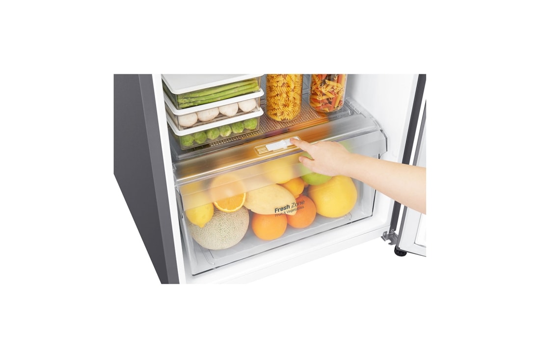 LG Top Mount Freezer, Dark Graphite, Smart Inverter Compressor, Multi Air Flow, Smart Diagnosis™, GN-B402SQCB, thumbnail 6