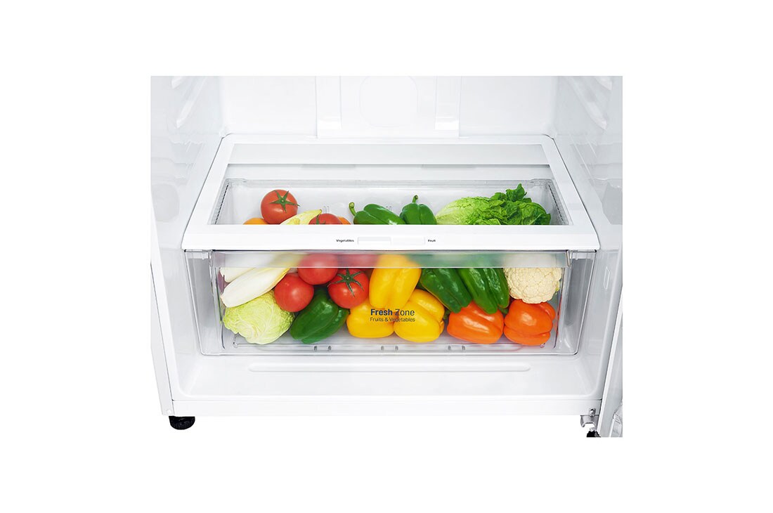 LG Top Mount Freezer, Super White, Inverter Linear Compressor, DoorCooling<sup>+</sup>™, HygieneFresh+™, ThinQ, GN-C660HQCU, thumbnail 5