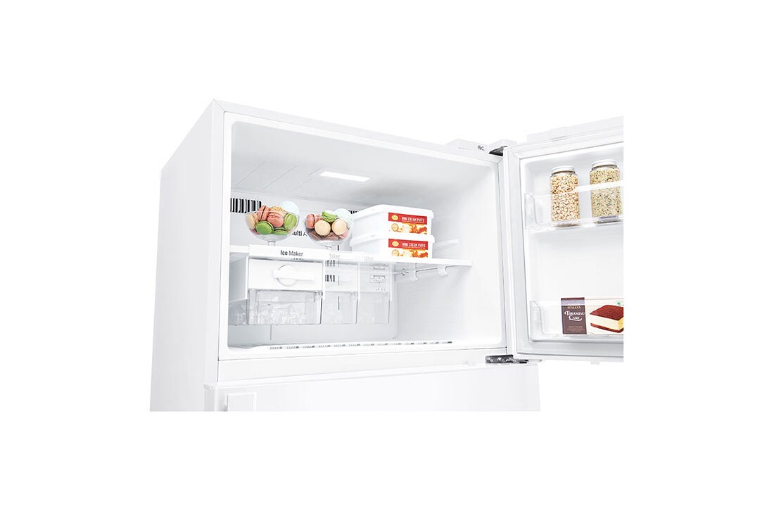 LG Top Mount Freezer, Super White, Inverter Linear Compressor, DoorCooling<sup>+</sup>™, HygieneFresh+™, ThinQ, GN-C660HQCU, thumbnail 9