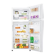 LG Top Mount Freezer, Super White, Inverter Linear Compressor, DoorCooling<sup>+</sup>™, HygieneFresh+™, ThinQ, GN-C660HQCU, thumbnail 2