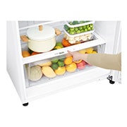LG Top Mount Freezer, Super White, Inverter Linear Compressor, DoorCooling<sup>+</sup>™, HygieneFresh+™, ThinQ, GN-C660HQCU, thumbnail 4