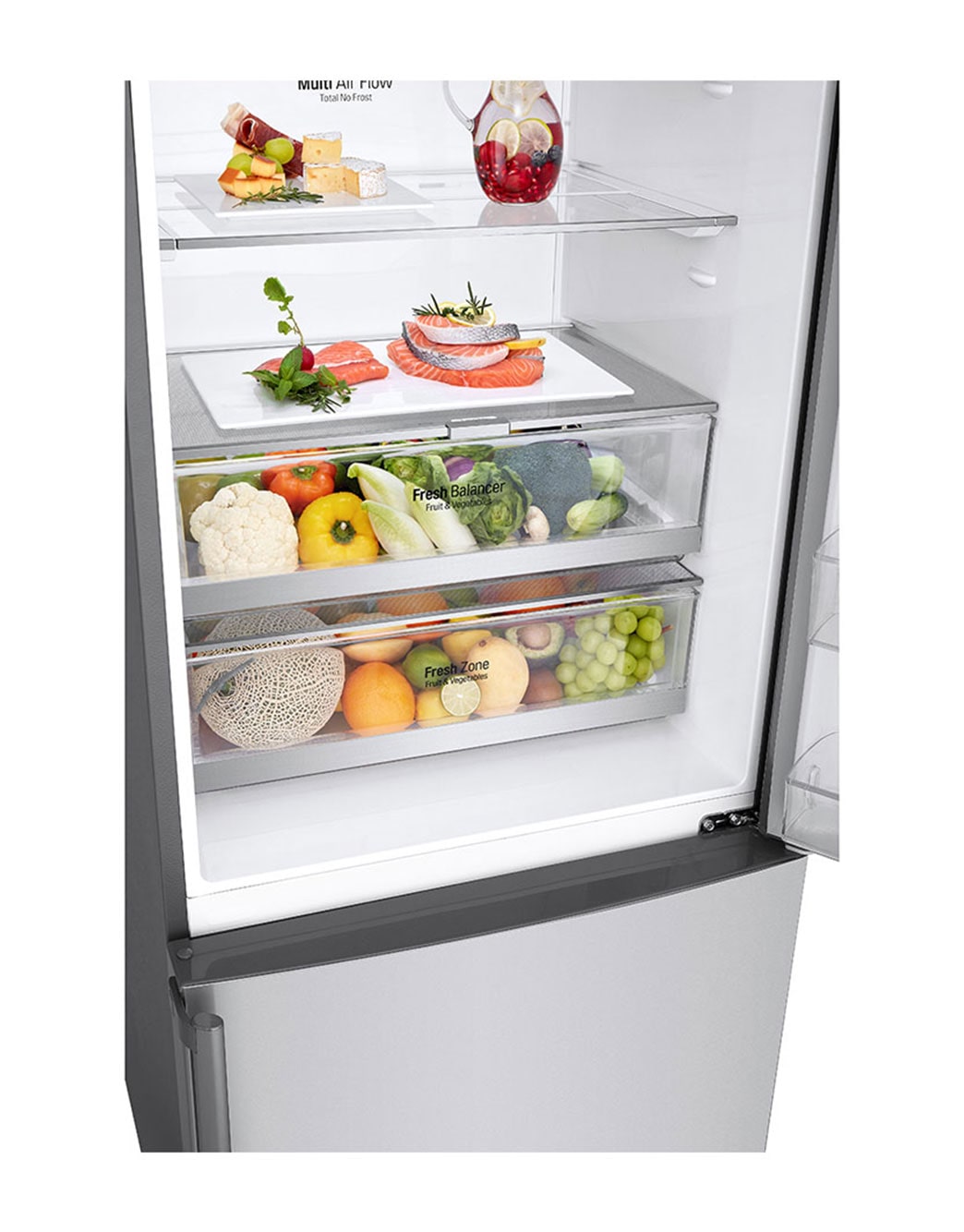 LG Bottom Mount Refrigerator, Inverter Linear Compressor, Multi AirFlow