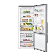 LG Bottom Mount Refrigerator, Platinum Silver, Inverter Linear Compressor, Multi AirFlow, Smart Diagnosis™, GR-F589BLCZ, thumbnail 2