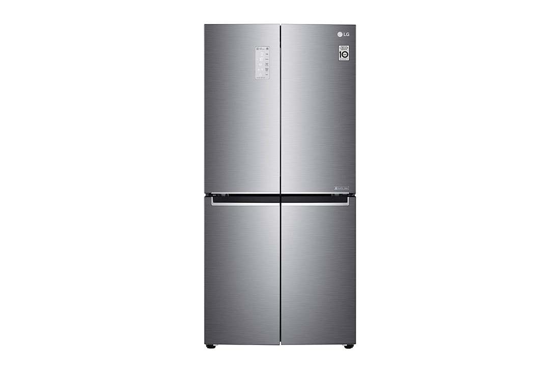 LG 4 Door Refrigerator, Platinum Silver, Smart-Wifi, Inverter Linear Compressor, Hygiene FRESH+™, ThinQ, GR-B29FTLPL