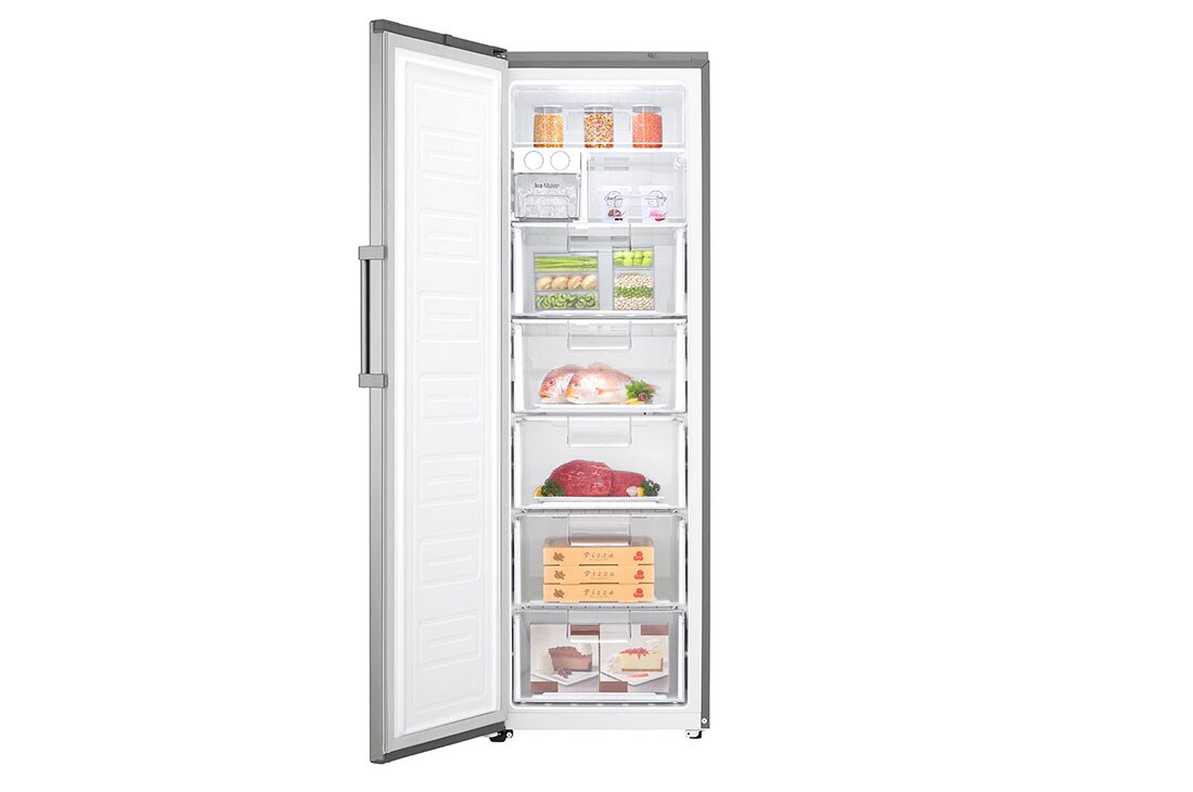 LG One Door Freezer, Inverter Linear Compressor, ThinQ, GR-B505ELRZ, thumbnail 2