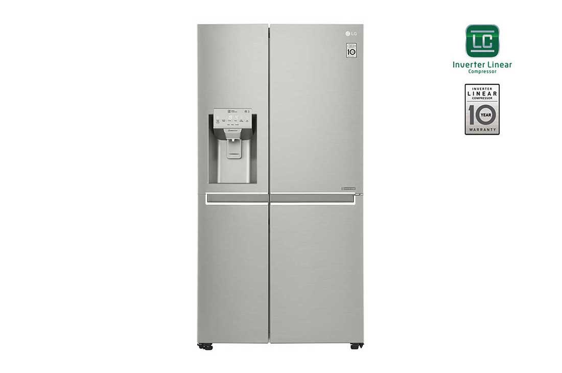 LG Door-in-Door® Side by Side Refrigerator, Inverter Linear Compressor, Hygiene FRESH+™, ThinQ, GR-J337CSAL