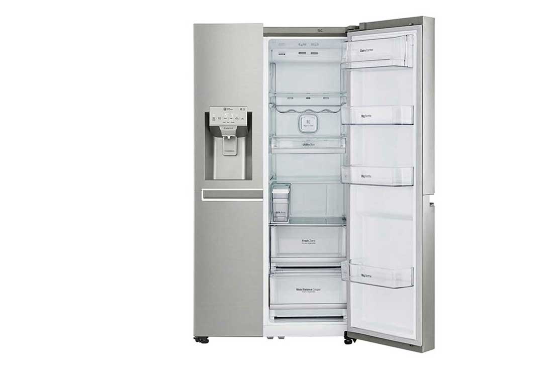 LG Door-in-Door® Side by Side Refrigerator, Inverter Linear Compressor, Hygiene FRESH+™, ThinQ, GR-J337CSAL, thumbnail 2