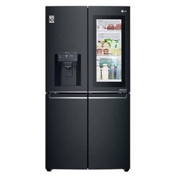 Slim French Door Refrigertor, Matte Black Stainless Steel, InstaView™ Door-in-Door®, Hygiene FRESH+™, ThinQ1