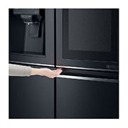 LG Slim French Door Fridge, InstaView™ Door-in-Door®, Matte Black Stainless Steel, Hygiene FRESH+™, ThinQ, GR-X29FTQKL, thumbnail 5