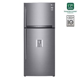 Top Mount Freezer, Platinum Silver, Water Dispenser, Inverter Linear Compressor, DoorCooling<sup>+</sup>, Multi AirFlow, Hygiene Fresh+2
