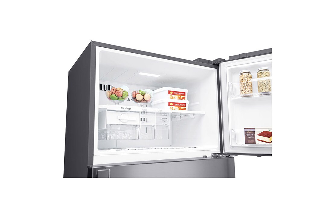 LG Top Mount Freezer, Inverter Linear Compressor, Platinum Silver, DoorCooling<sup>+</sup>™, Multi Air Flow, GN-C660HLCU, thumbnail 9