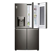 LG 4 Door Refrigerator, Black Stainless Steel, InstaView™ Door-in-Door®, Hygiene FRESH+™, ThinQ, GR-X39FTKHL, thumbnail 3