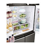 LG 4 Door Refrigerator, Black Stainless Steel, InstaView™ Door-in-Door®, Hygiene FRESH+™, ThinQ, GR-X39FTKHL, thumbnail 9