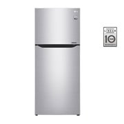 LG Top Mount Fridge, Smart Inverter, 393L, Silver, front view, GN-B492SLCL, thumbnail 1