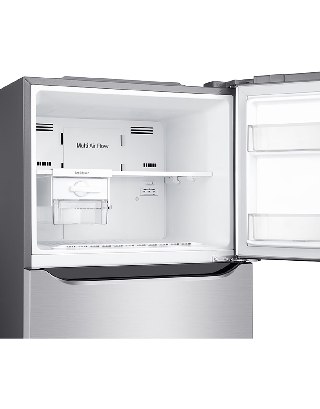 LG Top Mount Fridge, Smart Inverter, 393L, Silver LG UAE