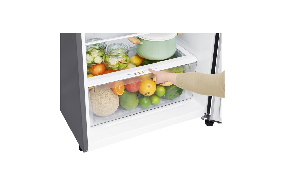 LG Top Mount Fridge, Smart Inverter, 393L, Silver, GN-B492SLCL, thumbnail 8