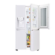 LG Side by Side Refrigerator, InstaView Door-in-Door™, White Color, Hygiene FRESH+™, ThinQ™, GR-X257CVVV, thumbnail 4