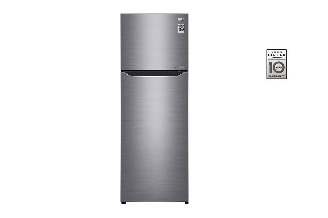 LG Top Mount Fridge, 312L, Platinum Silver, GN-B402SLCB