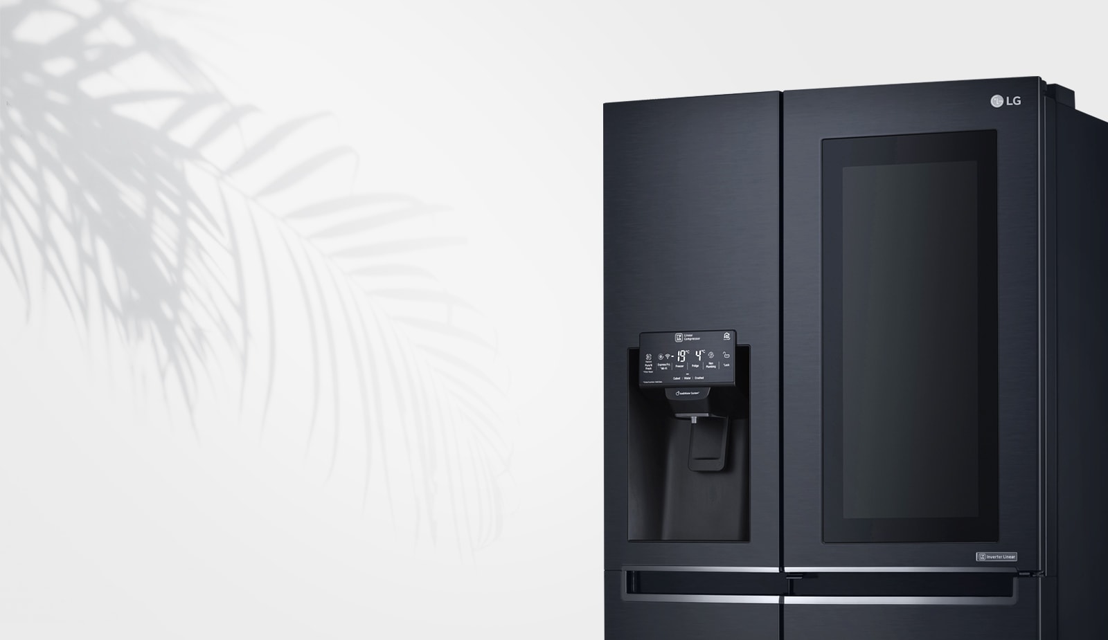 LG InstaView™ Double Door Fridge, 761L, Matte Black LG UAE