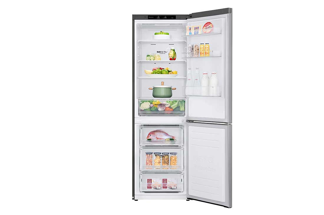 Lg Bottom Mount Refrigerator Platinum Silver Smart Inverter Compressor Multi Air Flow Smart Diagnosis Lg Uae