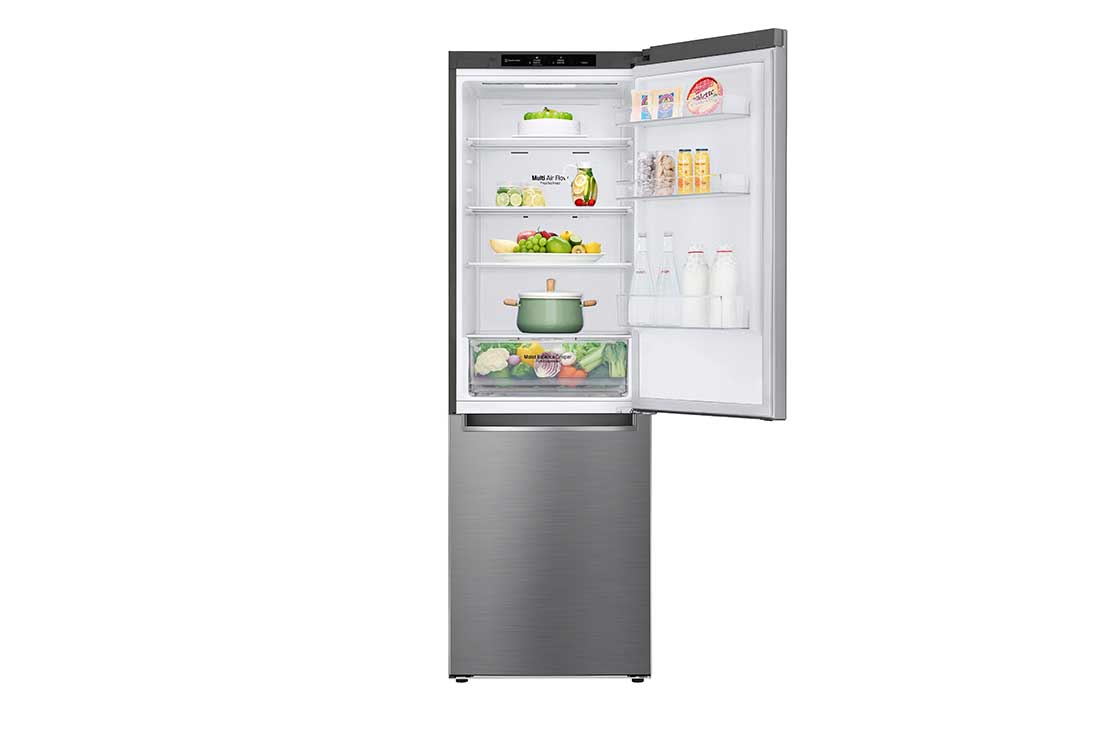 Lg Bottom Mount Refrigerator Platinum Silver Smart Inverter Compressor Multi Air Flow Smart Diagnosis Lg Uae