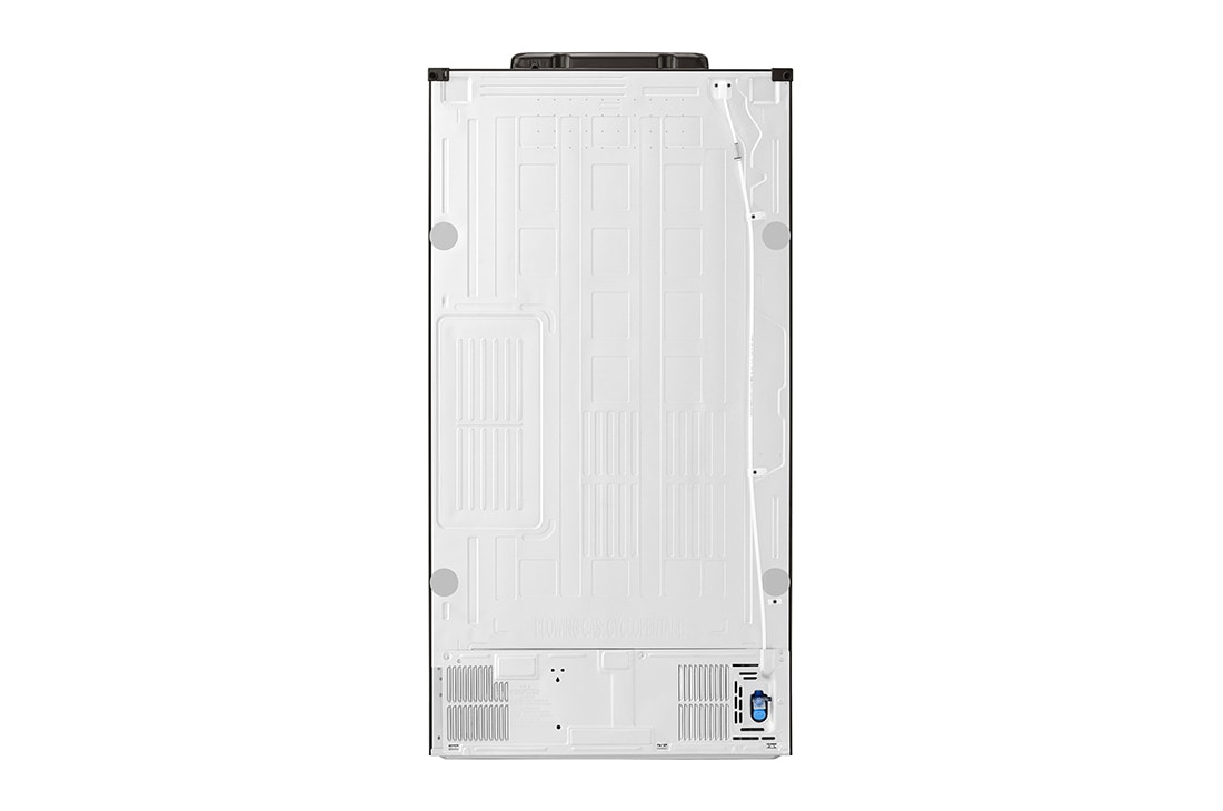 LG InstaView™ French Door Fridge, 716L, Steel, back view, GR-X39FMKHL, thumbnail 15